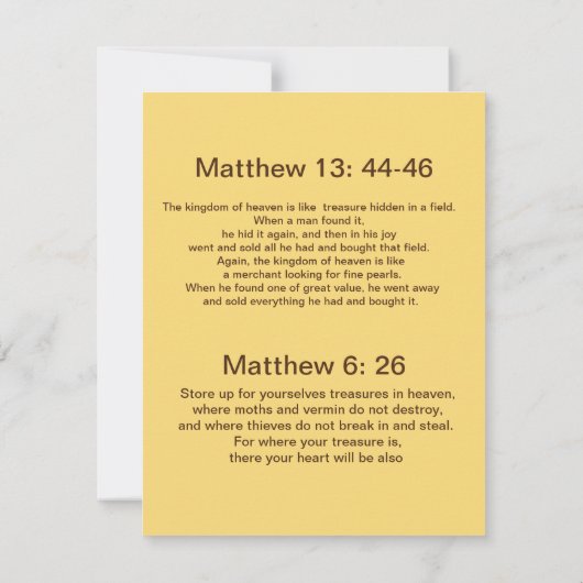 フィールドの宝物 (裏面)