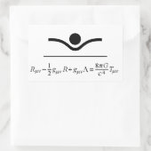 フィールドの数式 長方形シール (バッグ)