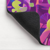 フィールドの花カラフル抽象芸術デジタルアート マウスパッド (コーナー)