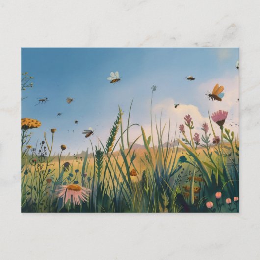 フィールドアバ絵を描ズのはがき ポストカード (正面)
