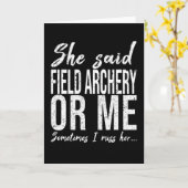 フィールドアーチェリーおもしろいスポーツギフト カード (黄色い花)