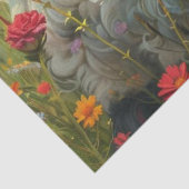 フィールドアートでテクスチャ付き野草の羊を切り離す 薄葉紙 (詳細)