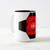 フィールドウォリアーズのレガシーサッカーチーム ツートーンマグカップ (正面左)