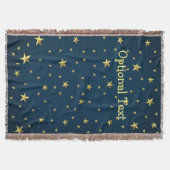 フィールドオブスターズ深いミッドナイトブルースカイ スローブランケット (正面)