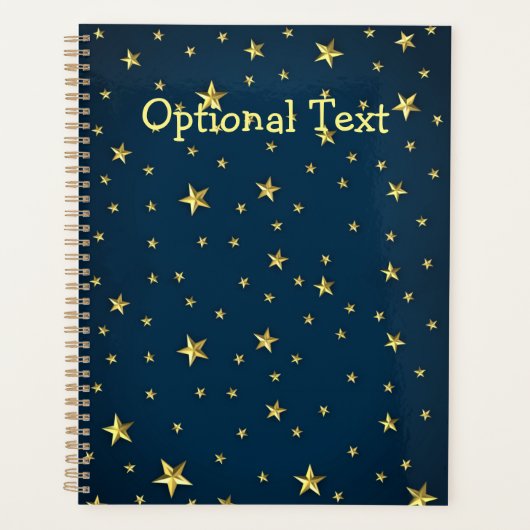 フィールドオブスターズ深いミッドナイトブルースカイ プランナー手帳 (正面)