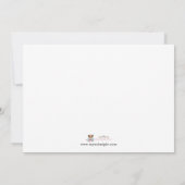 フィールドオブパンプキンズガールベビーシャワー招待状 招待状 (裏面)