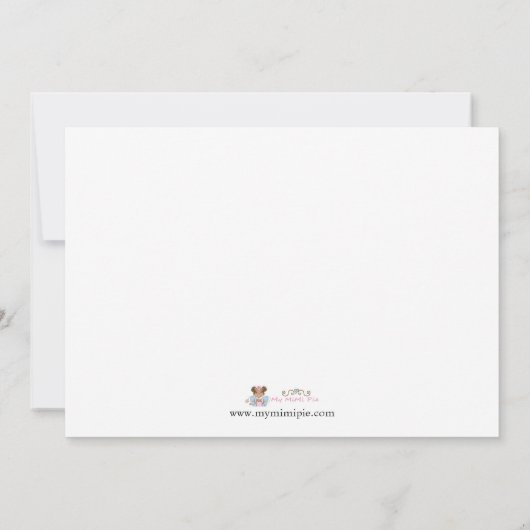 フィールドオブパンプキンズガールベビーシャワー招待状 招待状 (裏面)