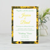 フィールドオブブラックアイドスーサンズ結婚式招待状 招待状 (スタンド正面)