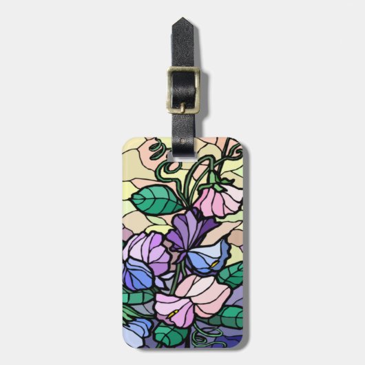 フィールドカスタムラゲッジタグのステイングラスリリー ラゲッジタグ (正面縦)
