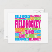 フィールドカラフルホッケー ポストカード (正面/裏面)