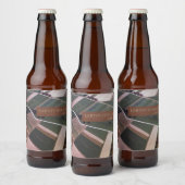 フィールドキルテッドランドスケープ自然グリーンエアーショット ビールラベル (ボトル)