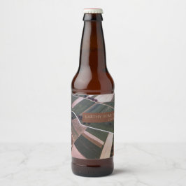 フィールドキルテッドランドスケープ自然グリーンエアーショット ビールラベル