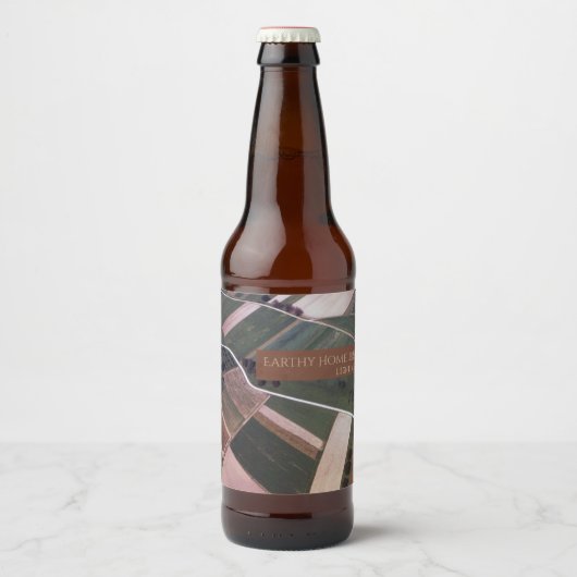 フィールドキルテッドランドスケープ自然グリーンエアーショット ビールラベル (正面)