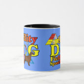 フィールドスパニエル犬の機敏性 マグカップ (中央)