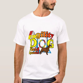 フィールドスパニエル犬の機敏性 Tシャツ