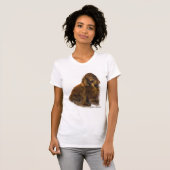 フィールドスパニエル犬アートギフト Tシャツ (正面フル)