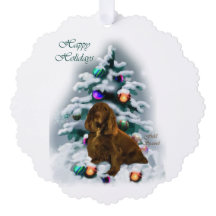 フィールドスパニエル犬クリスマス