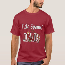 フィールドスパニエル犬パパギフト Tシャツ