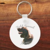 フィールドスパニエル犬ママ2 キーホルダー (正面)