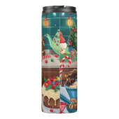 フィールドスパニエル犬休日ベーキング:フェスティバルクリスマス タンブラー (裏面)