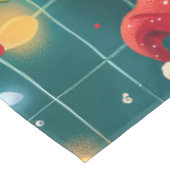 フィールドスパニエル犬休日ベーキング:フェスティバルクリスマス テーブルクロス (アングル)