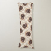 フィールドスパニエル犬絵を描ズローンキュートオリジナルドッグアート ボディピロー (正面縦)