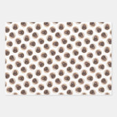 フィールドスパニエル犬絵を描ズローンキュートオリジナルドッグアート ラッピングペーパーシート (正面2)