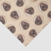 フィールドスパニエル犬絵を描ズローンキュートオリジナルドッグアート 薄葉紙 (詳細)