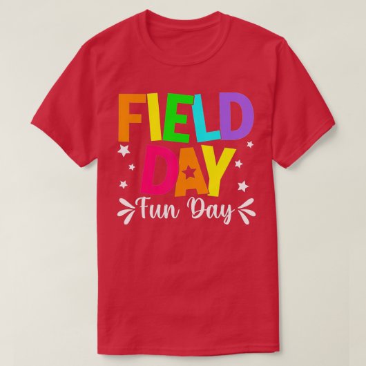 フィールドデイおもしろい日学校旅行フィールドデイ先生キ Tシャツ (デザイン正面)
