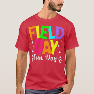 フィールドデイおもしろい日学校旅行フィールドデイ先生キ Tシャツ