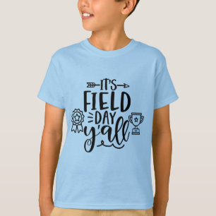 フィールドデイのY'all school Tシャツ