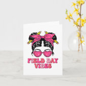 フィールドデイシャツ先生キッズフィールドデイ2024 カード (黄色い花)