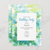 'フィールドデイジー抽象芸術' 招待状 (正面/裏面)