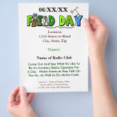 フィールドデイハムラジオプロモーションフライヤー チラシ (手)