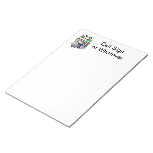 フィールドデイハムラジオメモ帳(ラジオアイコン付き) ノートパッド (アングル)