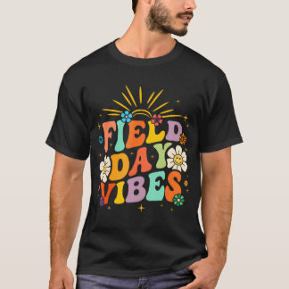 フィールドデイビーブスおもしろいGroovyキッズ先生フィールドDa Tシャツ