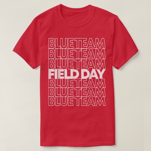 フィールドデイブルーチーム Tシャツ (デザイン正面)