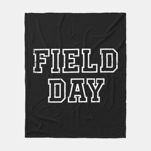 フィールドデー2022学校の先生子供と家族 フリースブランケット (正面)