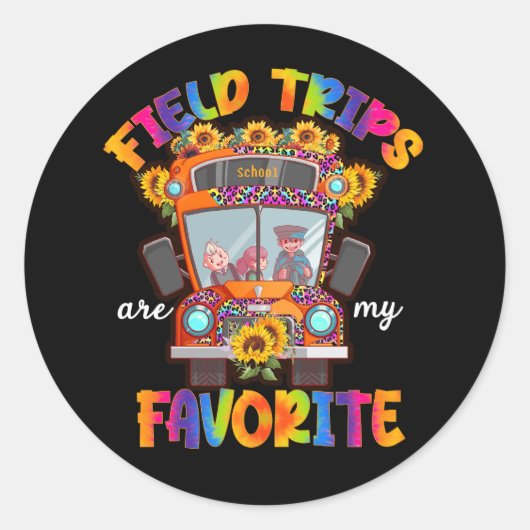 フィールドトリップはお気に入りの私のフィールドトリップ先生Gro ラウンドシール (正面)