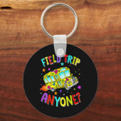 フィールドトリップ誰でも教え先生のスクールバス戻る キーホルダー (正面)