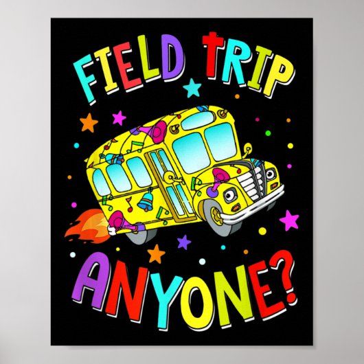 フィールドトリップ誰でも教え先生のスクールバス戻る ポスター (正面)