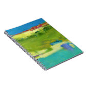 フィールドノート – 抽象芸術グリーンアート ノートブック (右側)