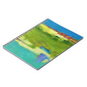 フィールドノート – 抽象芸術グリーンアート ノートブック (左側)