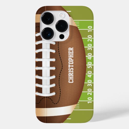 フィールドパーソナライズされたでグリッド鉄サッカー Case-Mate iPhoneケース (裏面)