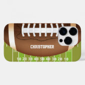 フィールドパーソナライズされたでグリッド鉄サッカー Case-Mate iPhoneケース (裏面 (横))