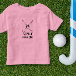 フィールドパーソナライズされたホッケーチーム名ジャージー番号 トドラーTシャツ