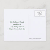 フィールドフェンス農村生活新しい住所 案内ポストカード (裏面)