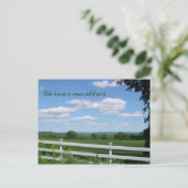 フィールドフェンス農村生活新しい住所 案内ポストカード (スタンド正面)