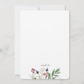 フィールドフラワーズ招待状 招待状 (裏面)