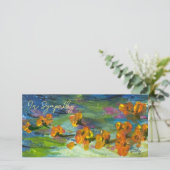 フィールドフラワーブルースフラットサンキューカード サンキューカード (スタンド正面)